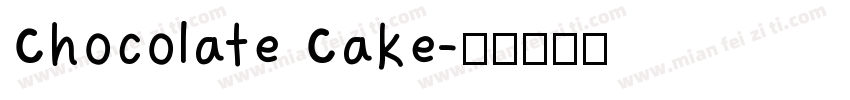 Chocolate Cake字体转换